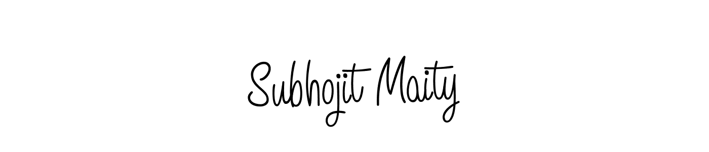 How to make Subhojit Maity name signature. Use Angelique-Rose-font-FFP style for creating short signs online. This is the latest handwritten sign. Subhojit Maity signature style 5 images and pictures png