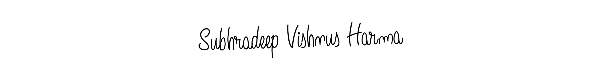 Create a beautiful signature design for name Subhradeep Vishnus Harma. With this signature (Angelique-Rose-font-FFP) fonts, you can make a handwritten signature for free. Subhradeep Vishnus Harma signature style 5 images and pictures png