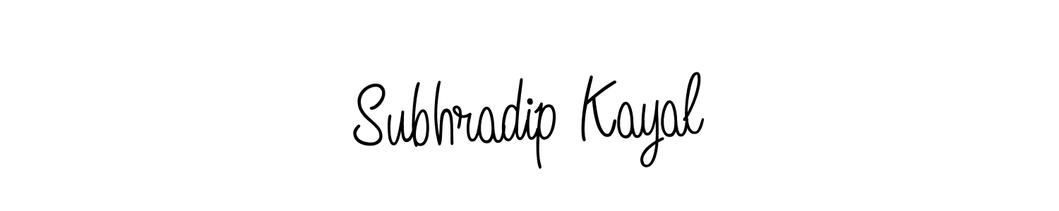 Angelique-Rose-font-FFP is a professional signature style that is perfect for those who want to add a touch of class to their signature. It is also a great choice for those who want to make their signature more unique. Get Subhradip Kayal name to fancy signature for free. Subhradip Kayal signature style 5 images and pictures png
