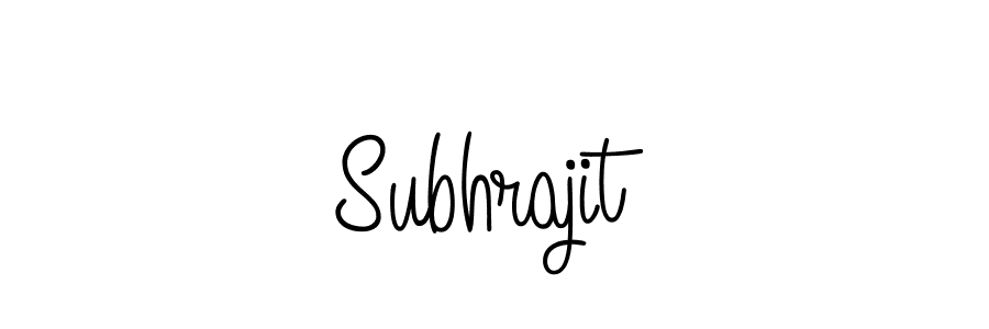 Use a signature maker to create a handwritten signature online. With this signature software, you can design (Angelique-Rose-font-FFP) your own signature for name Subhrajit. Subhrajit signature style 5 images and pictures png