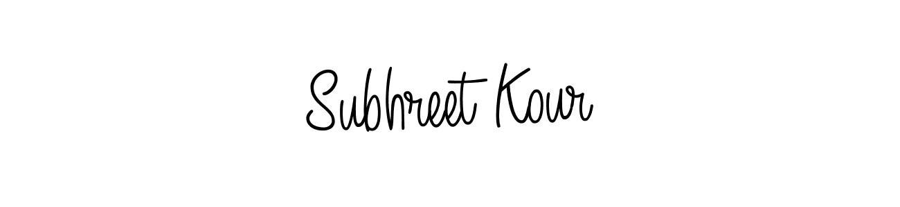 Once you've used our free online signature maker to create your best signature Angelique-Rose-font-FFP style, it's time to enjoy all of the benefits that Subhreet Kour name signing documents. Subhreet Kour signature style 5 images and pictures png