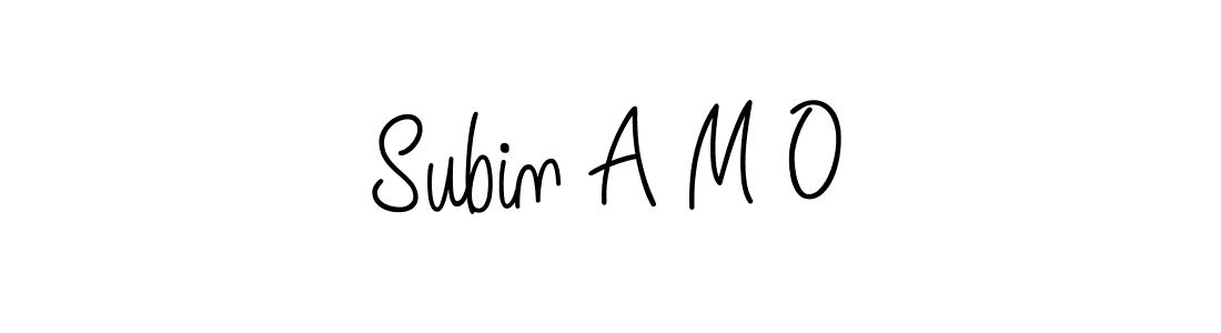 Make a beautiful signature design for name Subin A M O. Use this online signature maker to create a handwritten signature for free. Subin A M O signature style 5 images and pictures png