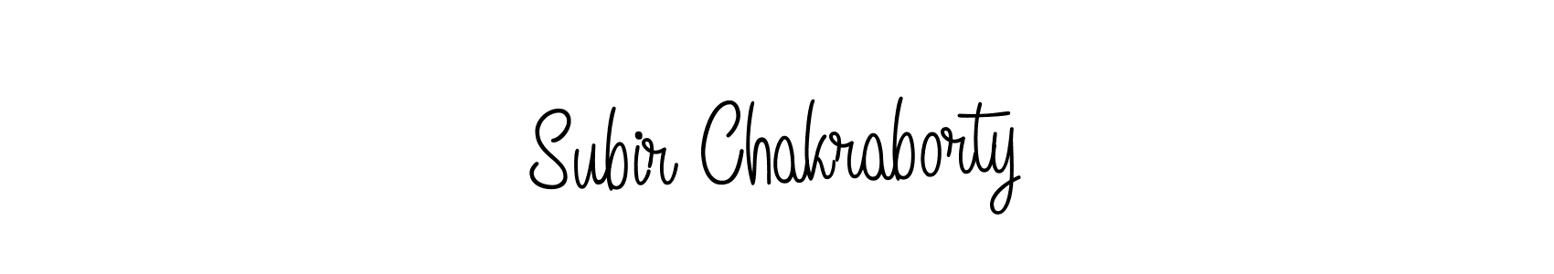 Create a beautiful signature design for name Subir Chakraborty. With this signature (Angelique-Rose-font-FFP) fonts, you can make a handwritten signature for free. Subir Chakraborty signature style 5 images and pictures png