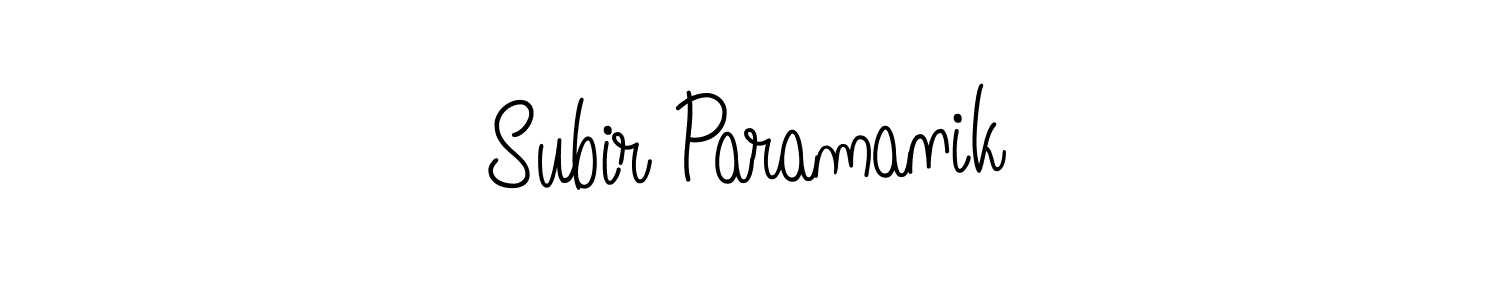 Make a beautiful signature design for name Subir Paramanik. With this signature (Angelique-Rose-font-FFP) style, you can create a handwritten signature for free. Subir Paramanik signature style 5 images and pictures png