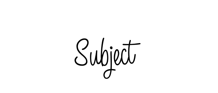 if you are searching for the best signature style for your name Subject. so please give up your signature search. here we have designed multiple signature styles  using Angelique-Rose-font-FFP. Subject signature style 5 images and pictures png