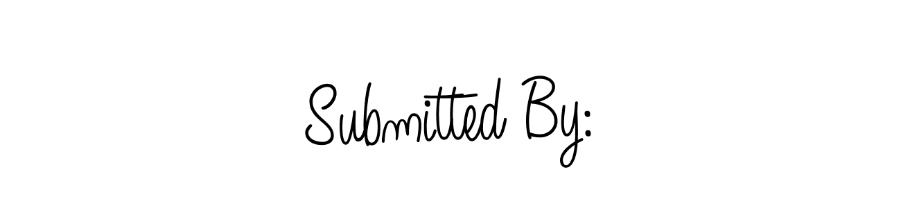 How to Draw Submitted By: signature style? Angelique-Rose-font-FFP is a latest design signature styles for name Submitted By:. Submitted By: signature style 5 images and pictures png