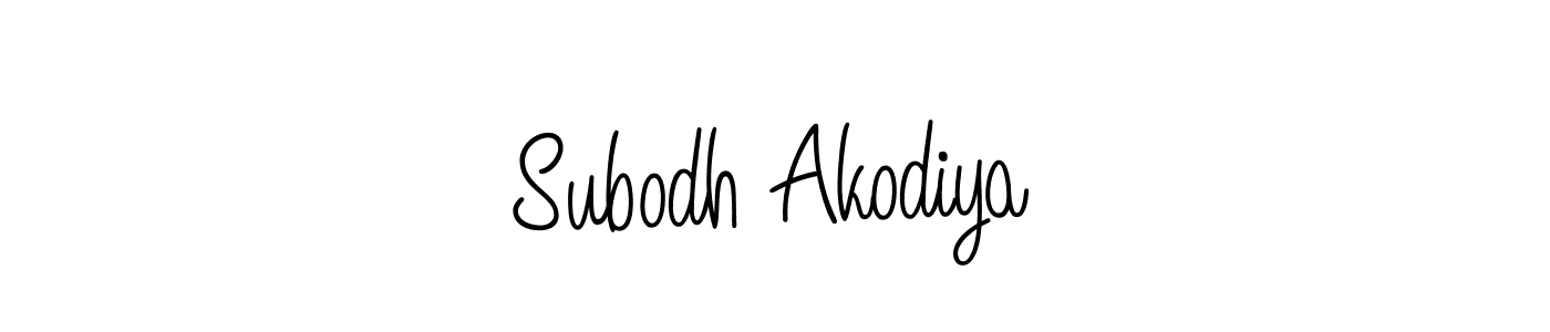 Make a beautiful signature design for name Subodh Akodiya. Use this online signature maker to create a handwritten signature for free. Subodh Akodiya signature style 5 images and pictures png