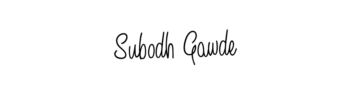 Design your own signature with our free online signature maker. With this signature software, you can create a handwritten (Angelique-Rose-font-FFP) signature for name Subodh Gawde. Subodh Gawde signature style 5 images and pictures png