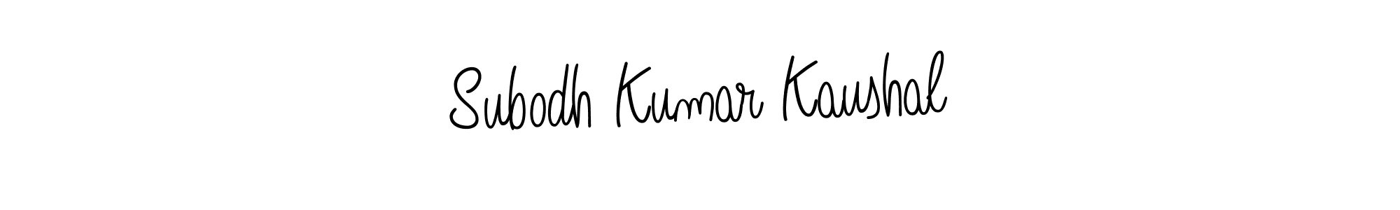 Create a beautiful signature design for name Subodh Kumar Kaushal. With this signature (Angelique-Rose-font-FFP) fonts, you can make a handwritten signature for free. Subodh Kumar Kaushal signature style 5 images and pictures png