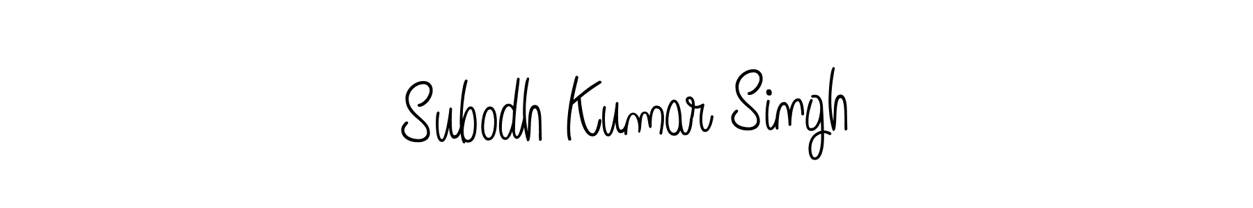 The best way (Angelique-Rose-font-FFP) to make a short signature is to pick only two or three words in your name. The name Subodh Kumar Singh include a total of six letters. For converting this name. Subodh Kumar Singh signature style 5 images and pictures png