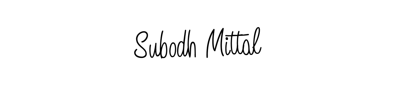How to Draw Subodh Mittal signature style? Angelique-Rose-font-FFP is a latest design signature styles for name Subodh Mittal. Subodh Mittal signature style 5 images and pictures png