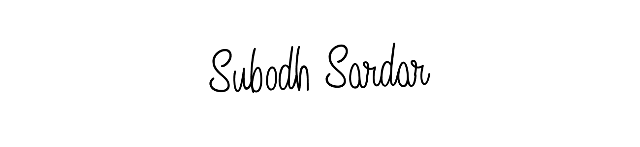 Make a beautiful signature design for name Subodh Sardar. With this signature (Angelique-Rose-font-FFP) style, you can create a handwritten signature for free. Subodh Sardar signature style 5 images and pictures png