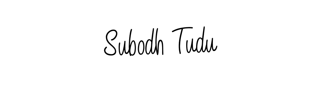 You should practise on your own different ways (Angelique-Rose-font-FFP) to write your name (Subodh Tudu) in signature. don't let someone else do it for you. Subodh Tudu signature style 5 images and pictures png