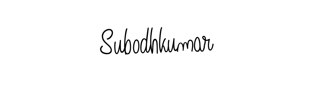 Subodhkumar stylish signature style. Best Handwritten Sign (Angelique-Rose-font-FFP) for my name. Handwritten Signature Collection Ideas for my name Subodhkumar. Subodhkumar signature style 5 images and pictures png