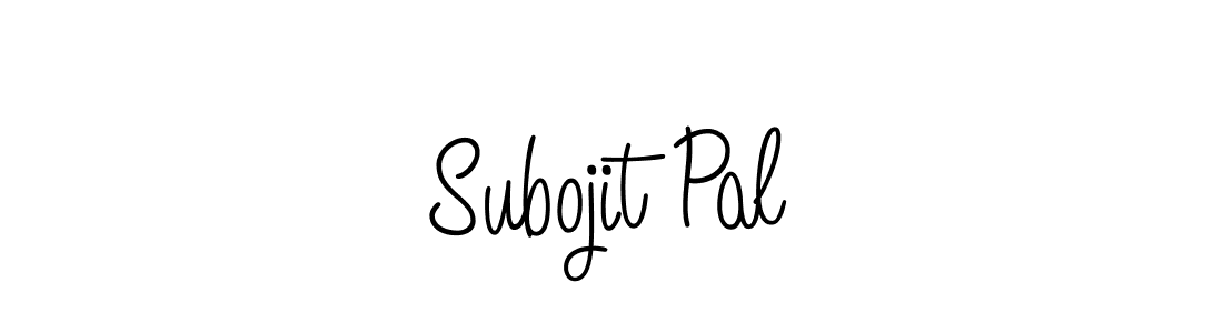 Make a beautiful signature design for name Subojit Pal. With this signature (Angelique-Rose-font-FFP) style, you can create a handwritten signature for free. Subojit Pal signature style 5 images and pictures png