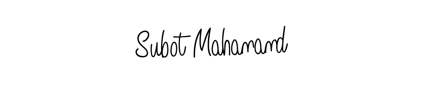 Also we have Subot Mahanand name is the best signature style. Create professional handwritten signature collection using Angelique-Rose-font-FFP autograph style. Subot Mahanand signature style 5 images and pictures png