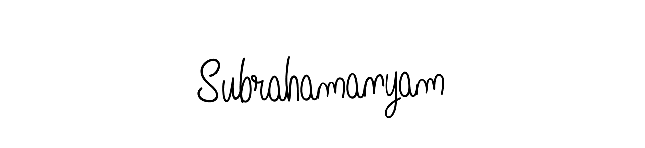 Best and Professional Signature Style for Subrahamanyam. Angelique-Rose-font-FFP Best Signature Style Collection. Subrahamanyam signature style 5 images and pictures png