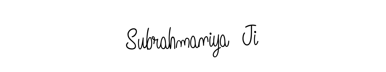 How to make Subrahmaniya  Ji name signature. Use Angelique-Rose-font-FFP style for creating short signs online. This is the latest handwritten sign. Subrahmaniya  Ji signature style 5 images and pictures png