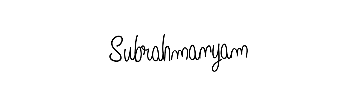 Make a beautiful signature design for name Subrahmanyam. Use this online signature maker to create a handwritten signature for free. Subrahmanyam signature style 5 images and pictures png