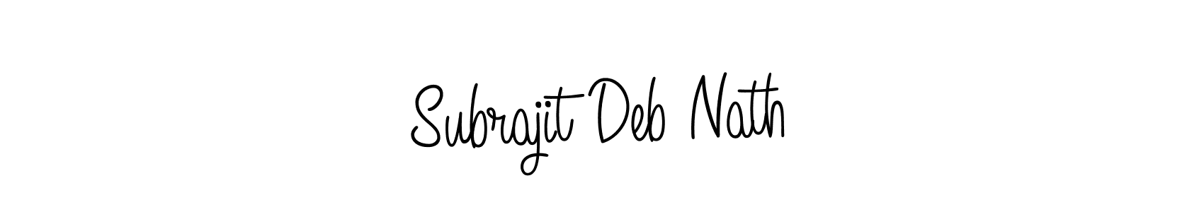 Design your own signature with our free online signature maker. With this signature software, you can create a handwritten (Angelique-Rose-font-FFP) signature for name Subrajit Deb Nath. Subrajit Deb Nath signature style 5 images and pictures png