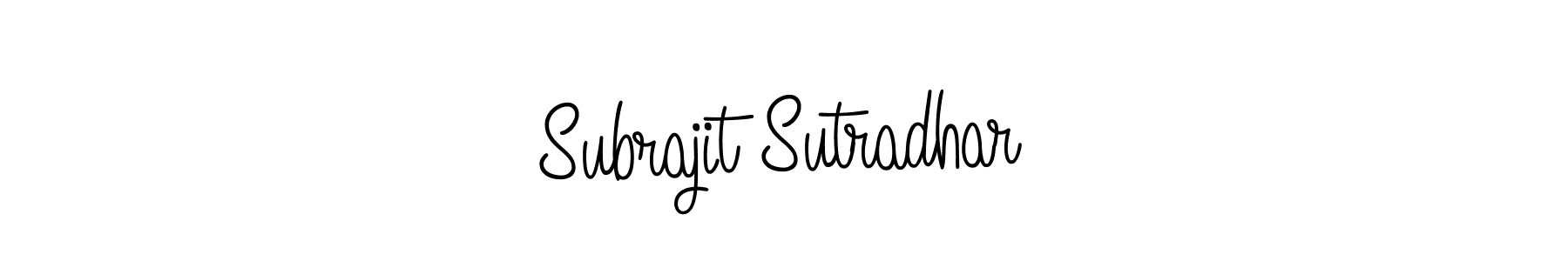 Check out images of Autograph of Subrajit Sutradhar name. Actor Subrajit Sutradhar Signature Style. Angelique-Rose-font-FFP is a professional sign style online. Subrajit Sutradhar signature style 5 images and pictures png