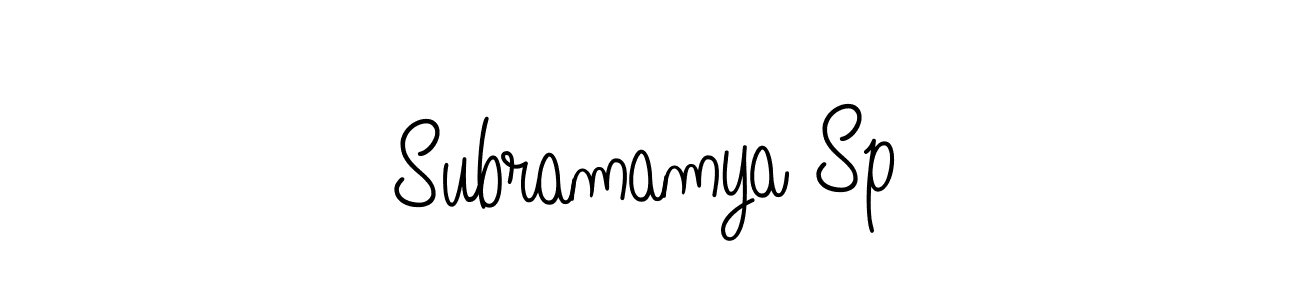 Once you've used our free online signature maker to create your best signature Angelique-Rose-font-FFP style, it's time to enjoy all of the benefits that Subramamya Sp name signing documents. Subramamya Sp signature style 5 images and pictures png