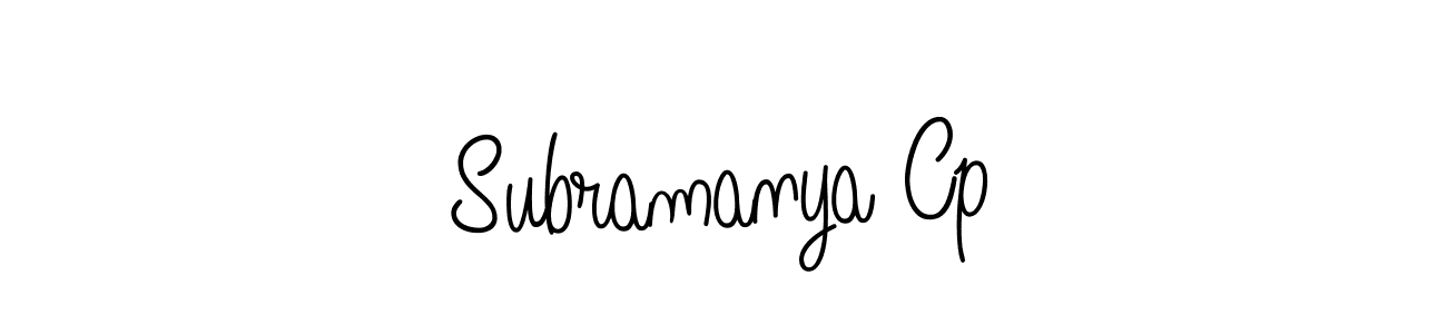 Create a beautiful signature design for name Subramanya Cp. With this signature (Angelique-Rose-font-FFP) fonts, you can make a handwritten signature for free. Subramanya Cp signature style 5 images and pictures png