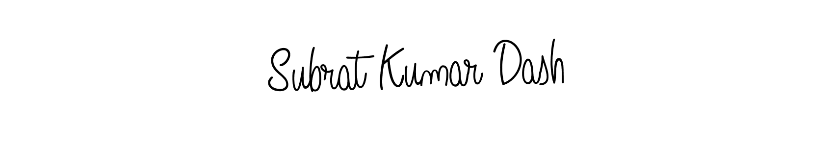 Subrat Kumar Dash stylish signature style. Best Handwritten Sign (Angelique-Rose-font-FFP) for my name. Handwritten Signature Collection Ideas for my name Subrat Kumar Dash. Subrat Kumar Dash signature style 5 images and pictures png