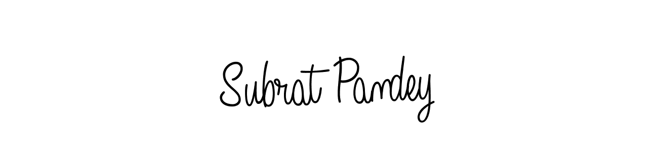 How to make Subrat Pandey name signature. Use Angelique-Rose-font-FFP style for creating short signs online. This is the latest handwritten sign. Subrat Pandey signature style 5 images and pictures png