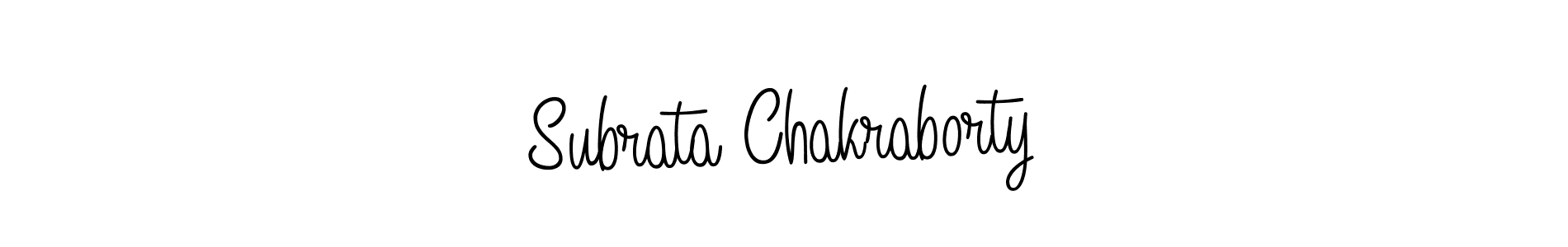 Create a beautiful signature design for name Subrata Chakraborty. With this signature (Angelique-Rose-font-FFP) fonts, you can make a handwritten signature for free. Subrata Chakraborty signature style 5 images and pictures png