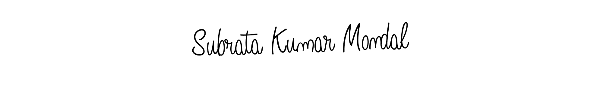 Make a beautiful signature design for name Subrata Kumar Mondal. With this signature (Angelique-Rose-font-FFP) style, you can create a handwritten signature for free. Subrata Kumar Mondal signature style 5 images and pictures png