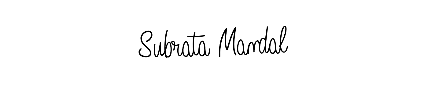 Create a beautiful signature design for name Subrata Mandal. With this signature (Angelique-Rose-font-FFP) fonts, you can make a handwritten signature for free. Subrata Mandal signature style 5 images and pictures png