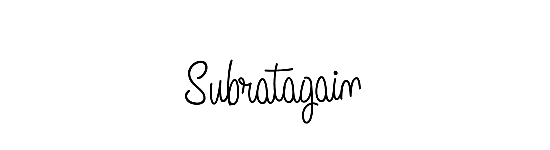 Angelique-Rose-font-FFP is a professional signature style that is perfect for those who want to add a touch of class to their signature. It is also a great choice for those who want to make their signature more unique. Get Subratagain name to fancy signature for free. Subratagain signature style 5 images and pictures png