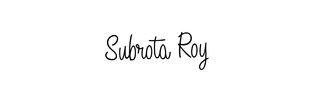 How to make Subrota Roy name signature. Use Angelique-Rose-font-FFP style for creating short signs online. This is the latest handwritten sign. Subrota Roy signature style 5 images and pictures png