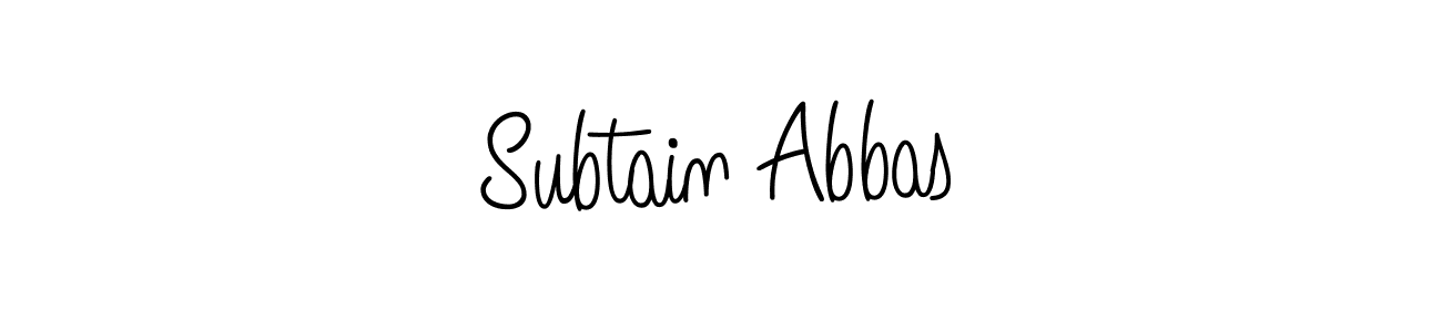 Make a short Subtain Abbas signature style. Manage your documents anywhere anytime using Angelique-Rose-font-FFP. Create and add eSignatures, submit forms, share and send files easily. Subtain Abbas signature style 5 images and pictures png