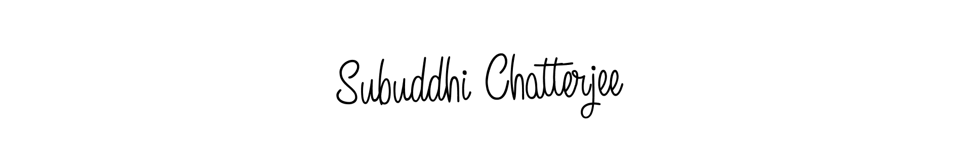The best way (Angelique-Rose-font-FFP) to make a short signature is to pick only two or three words in your name. The name Subuddhi Chatterjee include a total of six letters. For converting this name. Subuddhi Chatterjee signature style 5 images and pictures png