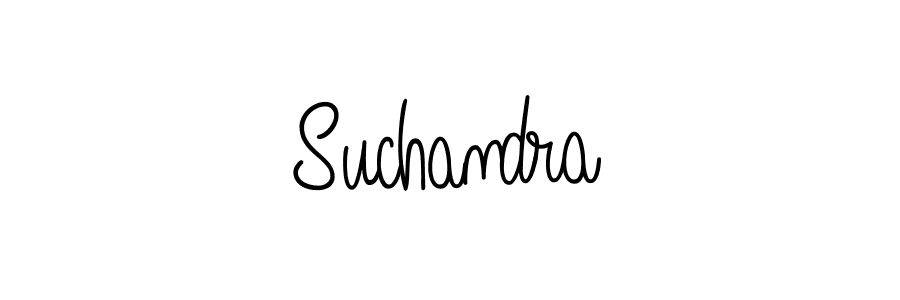 Suchandra stylish signature style. Best Handwritten Sign (Angelique-Rose-font-FFP) for my name. Handwritten Signature Collection Ideas for my name Suchandra. Suchandra signature style 5 images and pictures png