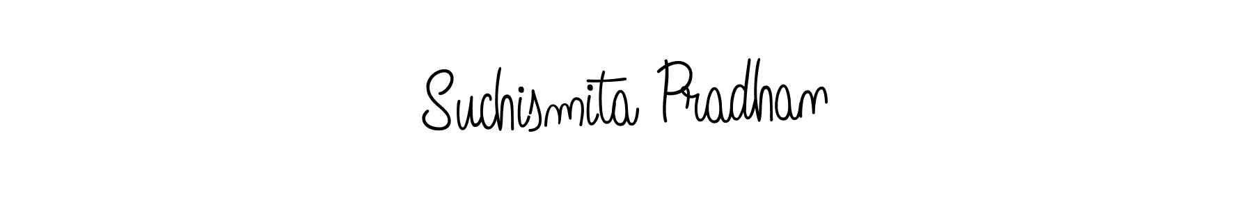 You should practise on your own different ways (Angelique-Rose-font-FFP) to write your name (Suchismita Pradhan) in signature. don't let someone else do it for you. Suchismita Pradhan signature style 5 images and pictures png