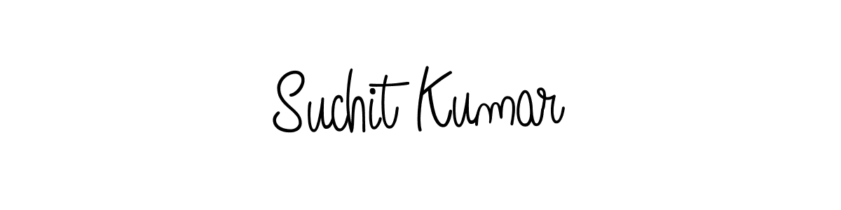 Use a signature maker to create a handwritten signature online. With this signature software, you can design (Angelique-Rose-font-FFP) your own signature for name Suchit Kumar. Suchit Kumar signature style 5 images and pictures png