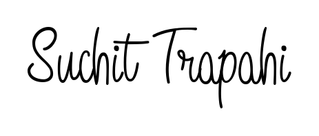 Personalize your online presence with Suchit Trapahi signature rendered in elegant Angelique-Rose-font-FFP font. Great for website footers and blogs. Suchit Trapahi signature style 5 images and pictures png