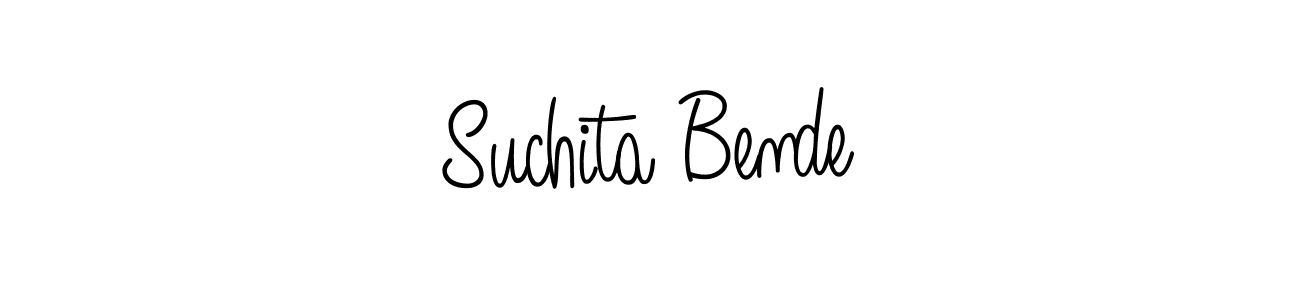 Use a signature maker to create a handwritten signature online. With this signature software, you can design (Angelique-Rose-font-FFP) your own signature for name Suchita Bende. Suchita Bende signature style 5 images and pictures png