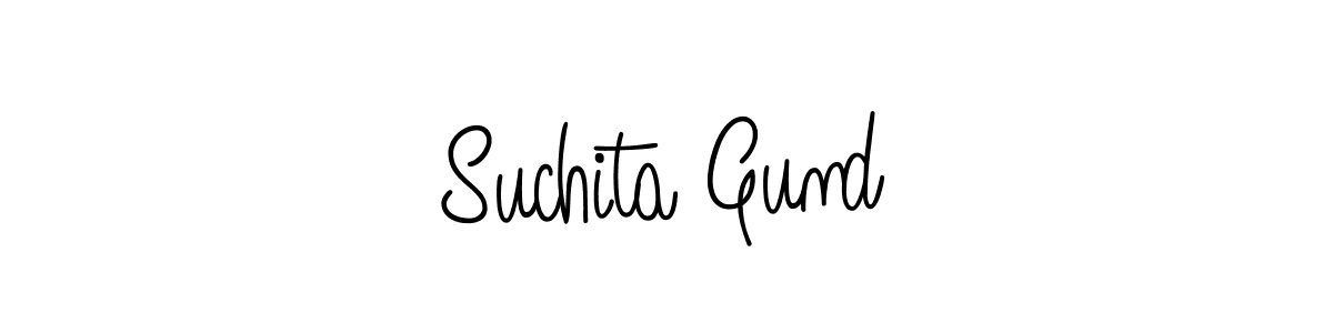 Design your own signature with our free online signature maker. With this signature software, you can create a handwritten (Angelique-Rose-font-FFP) signature for name Suchita Gund. Suchita Gund signature style 5 images and pictures png