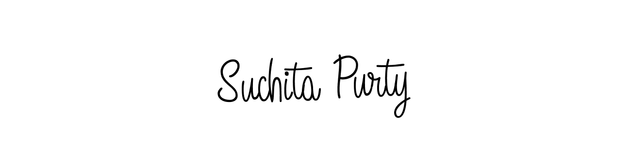 Also we have Suchita Purty name is the best signature style. Create professional handwritten signature collection using Angelique-Rose-font-FFP autograph style. Suchita Purty signature style 5 images and pictures png