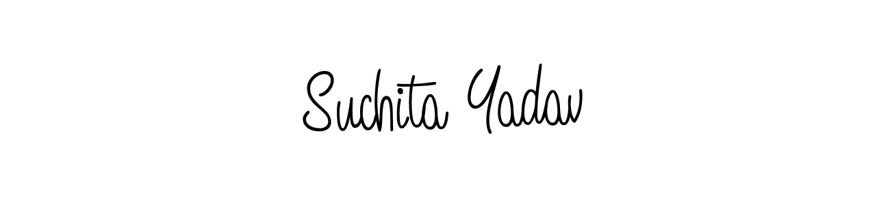 Design your own signature with our free online signature maker. With this signature software, you can create a handwritten (Angelique-Rose-font-FFP) signature for name Suchita Yadav. Suchita Yadav signature style 5 images and pictures png