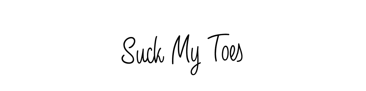 Design your own signature with our free online signature maker. With this signature software, you can create a handwritten (Angelique-Rose-font-FFP) signature for name Suck My Toes. Suck My Toes signature style 5 images and pictures png