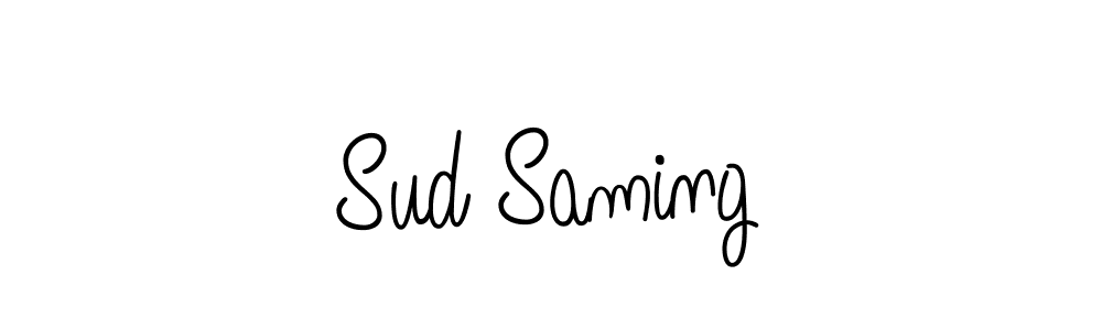 How to make Sud Saming name signature. Use Angelique-Rose-font-FFP style for creating short signs online. This is the latest handwritten sign. Sud Saming signature style 5 images and pictures png