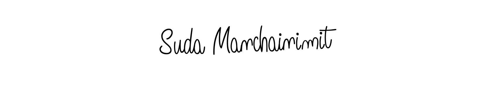 The best way (Angelique-Rose-font-FFP) to make a short signature is to pick only two or three words in your name. The name Suda Manchainimit include a total of six letters. For converting this name. Suda Manchainimit signature style 5 images and pictures png