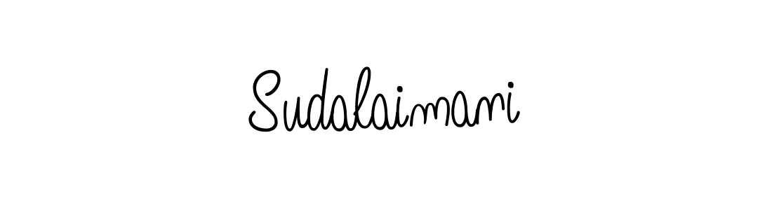 Make a beautiful signature design for name Sudalaimani. With this signature (Angelique-Rose-font-FFP) style, you can create a handwritten signature for free. Sudalaimani signature style 5 images and pictures png