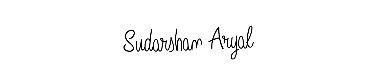You should practise on your own different ways (Angelique-Rose-font-FFP) to write your name (Sudarshan Aryal) in signature. don't let someone else do it for you. Sudarshan Aryal signature style 5 images and pictures png