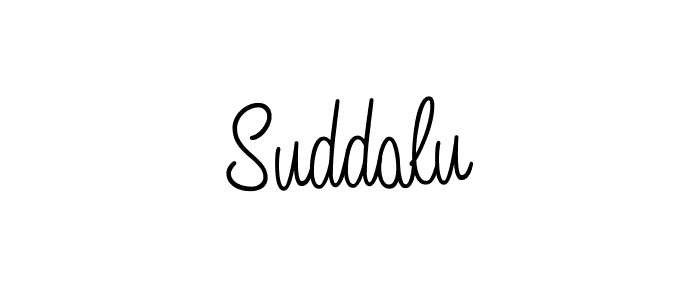 How to make Suddalu signature? Angelique-Rose-font-FFP is a professional autograph style. Create handwritten signature for Suddalu name. Suddalu signature style 5 images and pictures png
